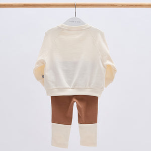 Korean Baby Top & Bottom Loungewear Set-Raglan