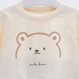 Korean Baby Top & Bottom Loungewear Set-Raglan