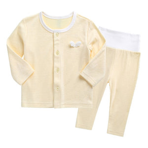 Korean Kids Cotton Pajamas Set-Angel Yellow