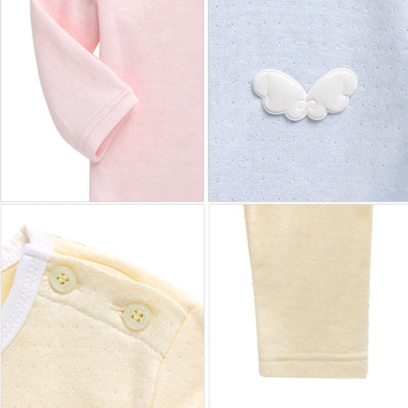 Korean Kids Cotton Pajamas Set-Angel Blue