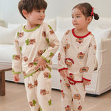 Korean Kids Cotton Pajamas Set-Lucky Dada