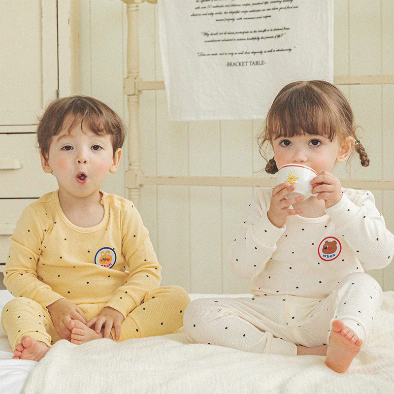 Korean Kids Modal Pajamas Set-Bubble Tea