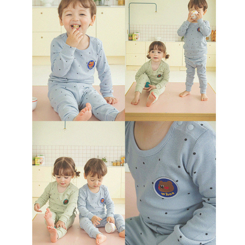 Korean Kids Modal Pajamas Set-Bubble Tea