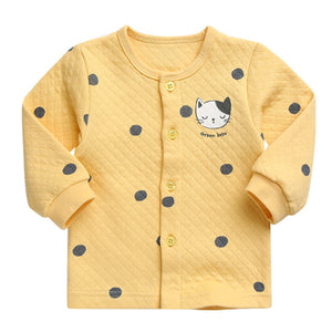 Korean Kids Thermal Pajamas Set-Bubble Cat