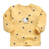 Korean Kids Thermal Pajamas Set-Bubble Cat
