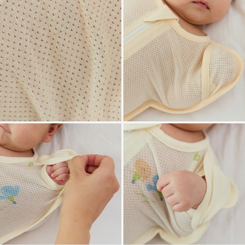 Korean Modal Mesh Baby Swaddle For 0-6m