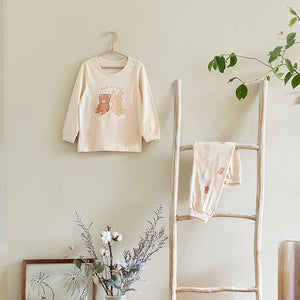 Korean Kids Organic Pajamas Set-Good Friend