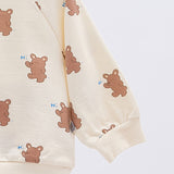 Korean Baby Top & Bottom Loungewear Set-Hi Brown