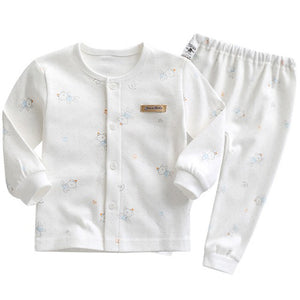 Korean Kids Cotton Pajamas Set-Party Bear