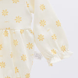 Lia Floral Baby Bodysuit & Cardigan Set