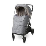 Manito Melange Padded Universal Stroller Weather Shield - Black Grey
