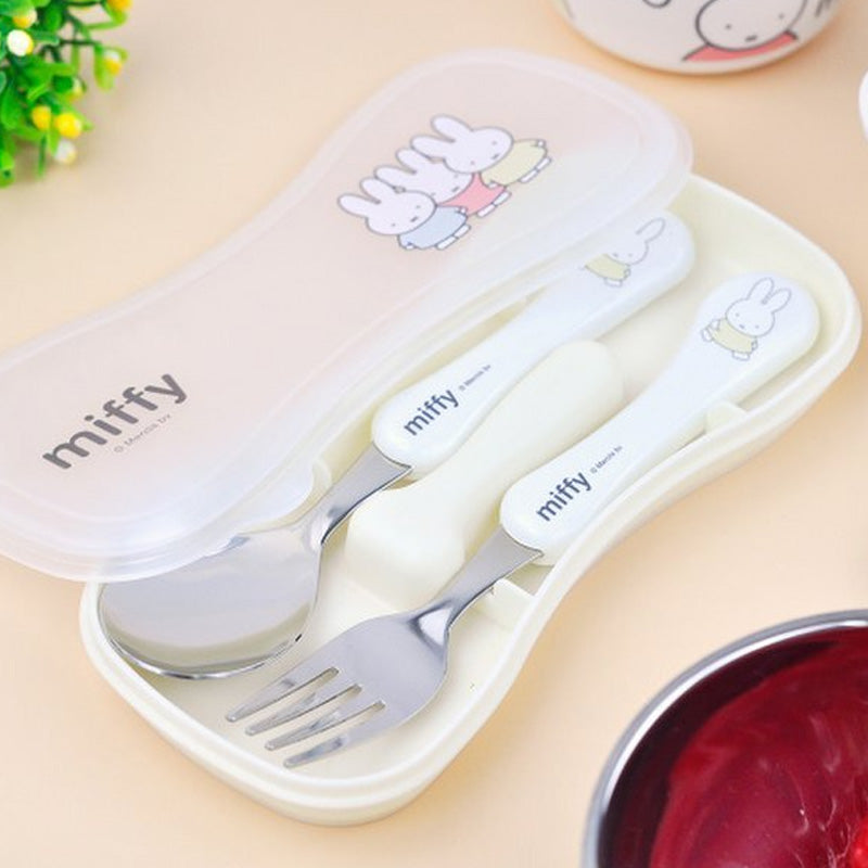 Miffy Kids Stainless Utensil Set With Case