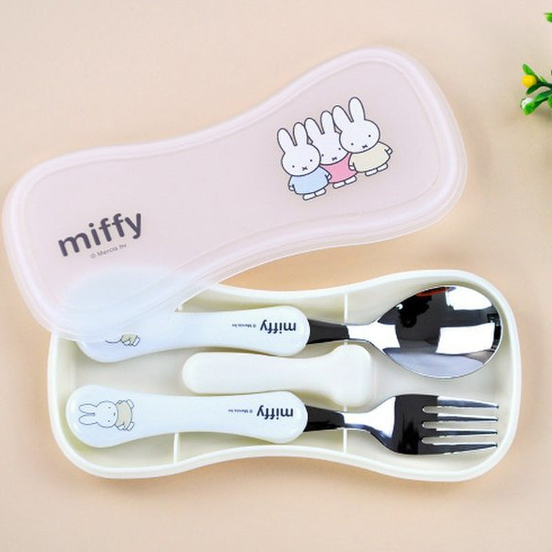 Miffy Kids Stainless Utensil Set With Case