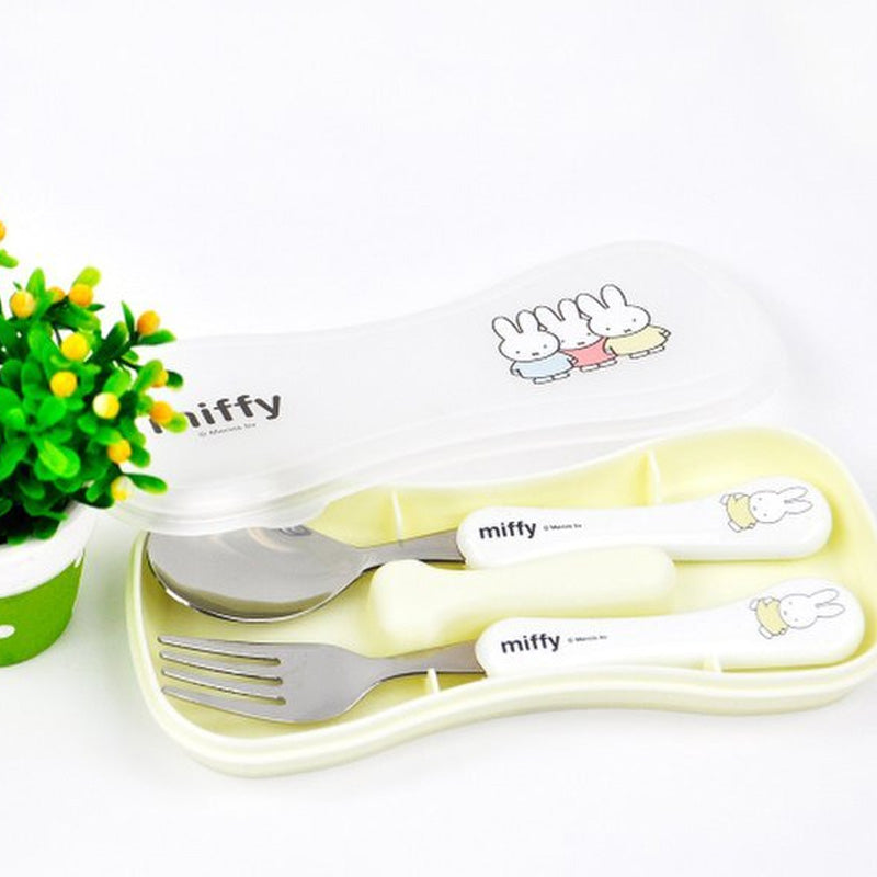 Miffy Kids Stainless Utensil Set With Case
