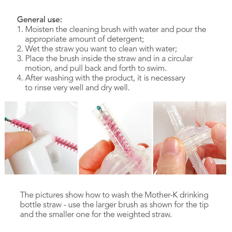 Mother-K Straw Brush 2pcs Set