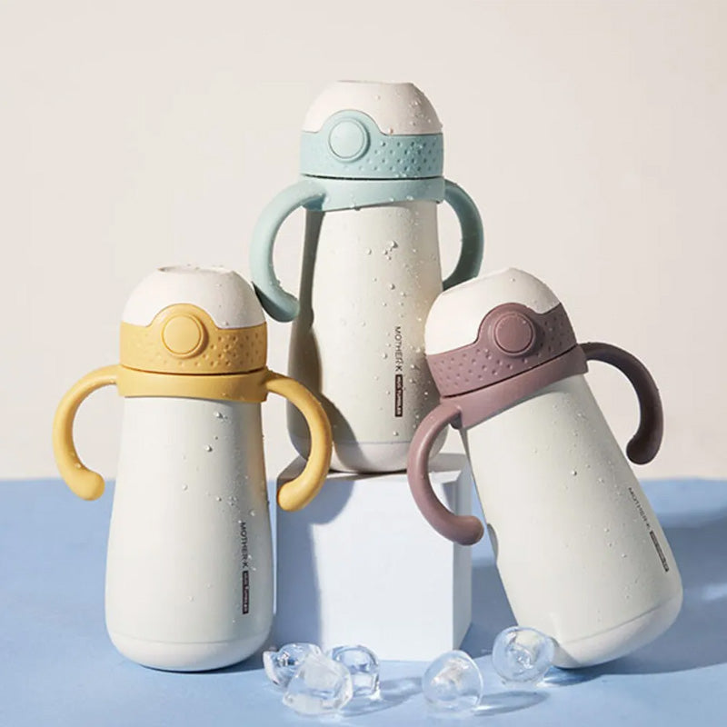 Mother-K Hug Tumbler Stainless Straw Cup 350ml