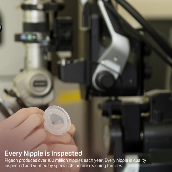 Pigeon Silicone Nipple (SS) 0+ Months, 4 pack