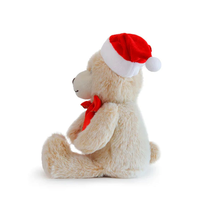OB Designs Little Theo Christmas Bear Soft Toy 10" / 25cm