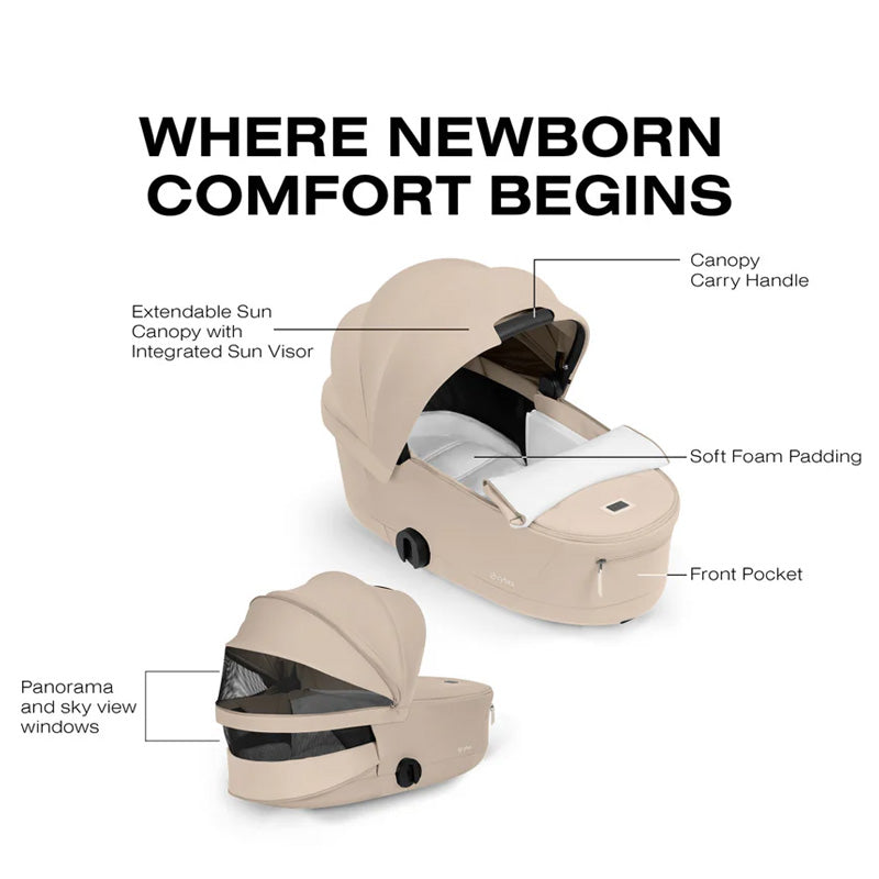 Cybex PRIAM Fold Lux Carry Cot - Comfort Collection