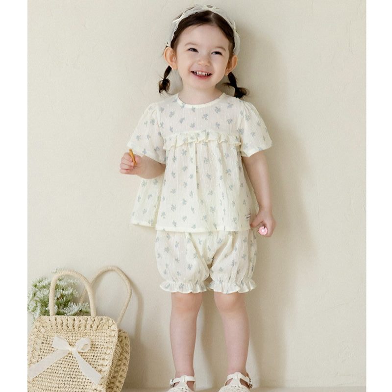 Happy Prince Pani Baby Blouse & Shorts Set