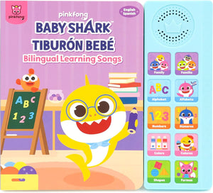 Pinkfong Baby Shark English Spanish Bilingual Learning Songs Sound Book