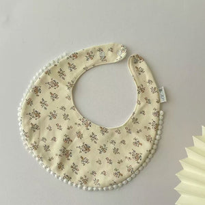 Pom Pom Cotton Baby Bib