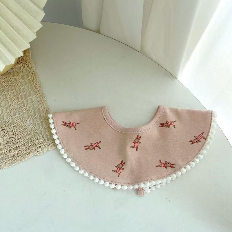 Pom Pom Cotton Baby Bib
