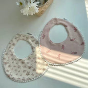 Pom Pom Cotton Baby Bib