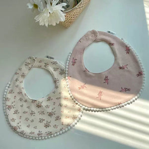 Pom Pom Cotton Baby Bib