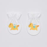 Korean Pony Reversible Newborn Gift Set (Baby Hat, Kimono Top, Mittens, and Swaddle Blanket)