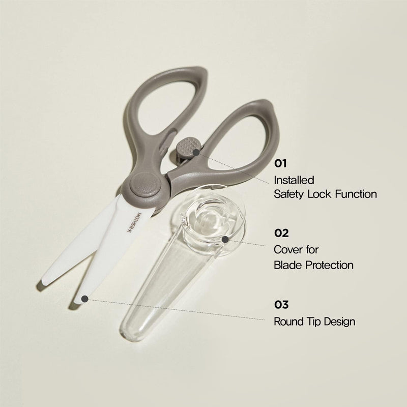 Mother-K Portable Ceramic Scissors with Tong Set – Bebeang Baby