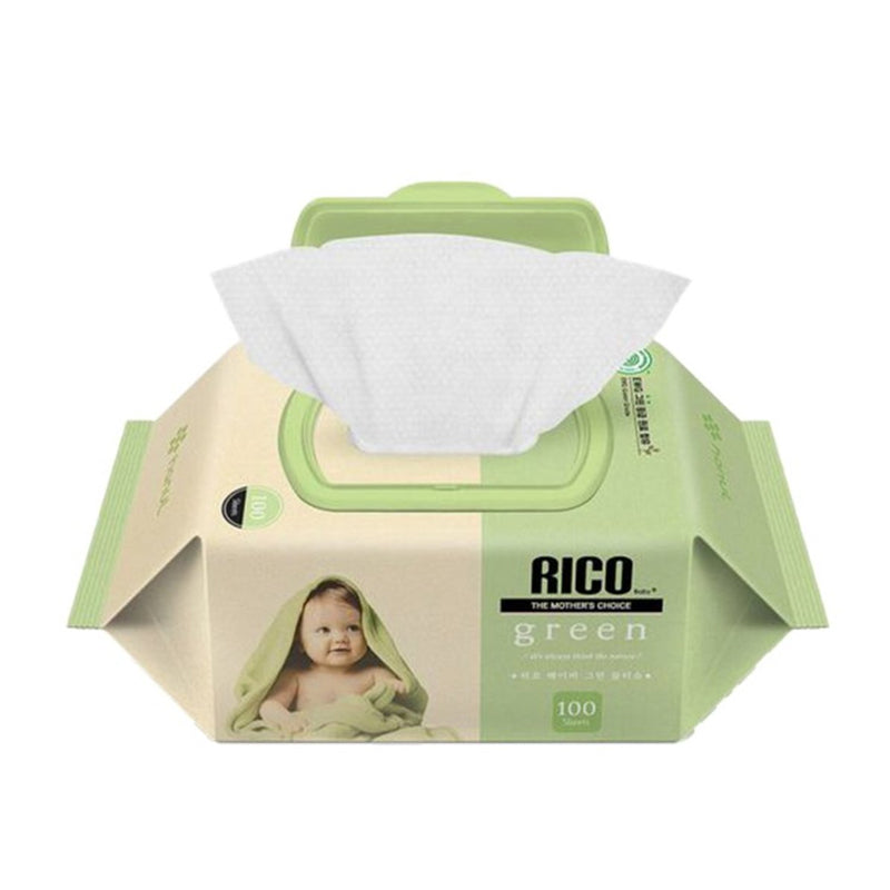 RICO Baby Green Wipes 100 Sheets