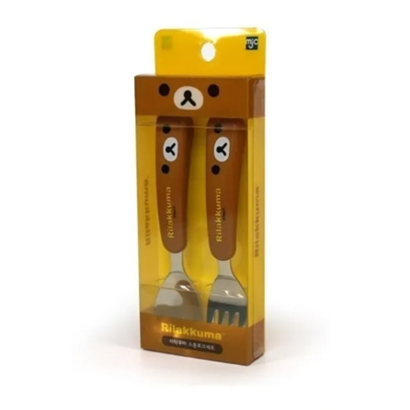 Rilakkuma Kids Stainless Steel Spoon and Fork Set
