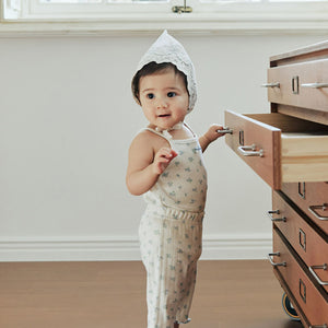 Korean Rose Lace Bonnet Hat