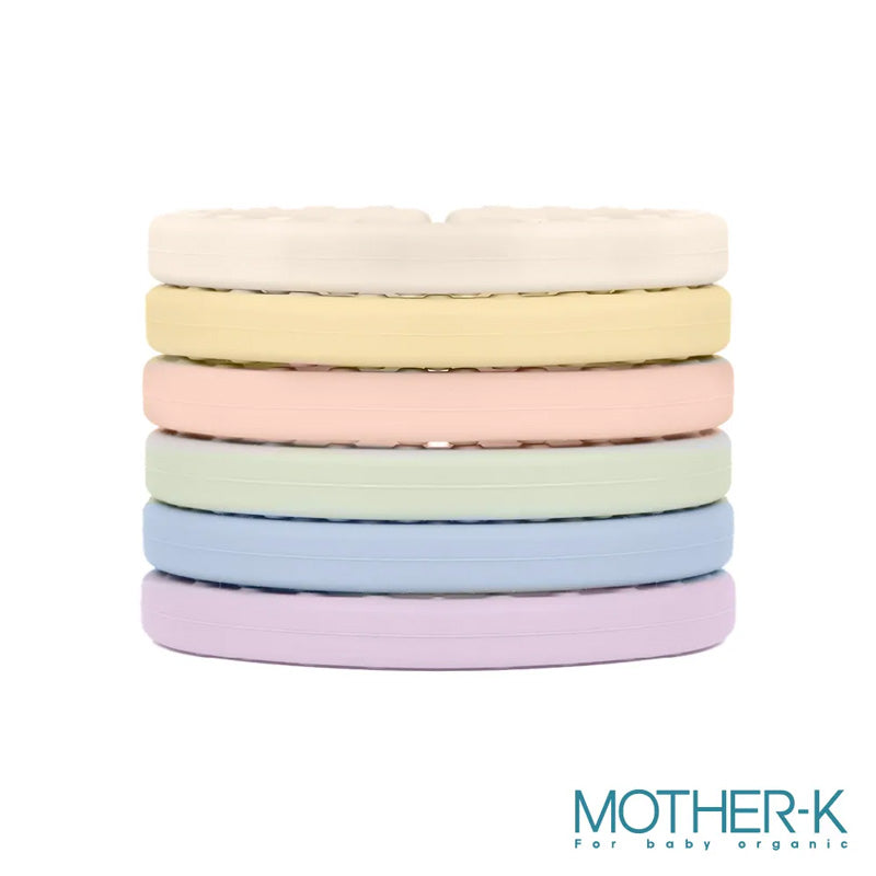 Mother-K Silicone Teether Ring 6p Pastel