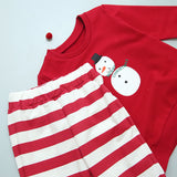 Snow Man Red Baby Top and Bottom