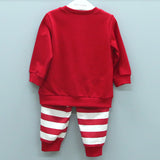 Snow Man Red Baby Top and Bottom