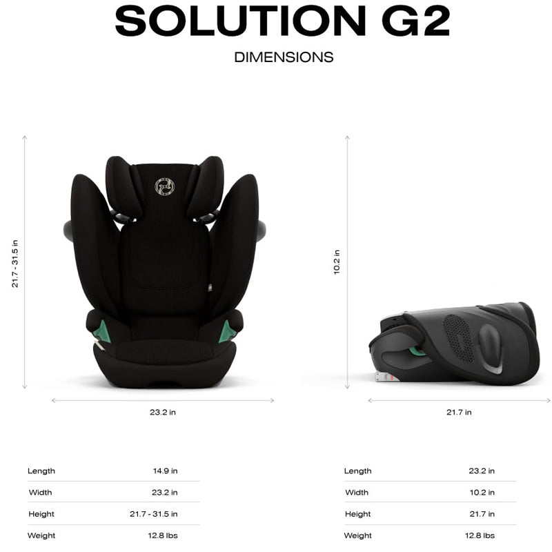 Cybex Solution G2 Folding Travel High-Back Booster Seat