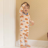 Spandex Brushed Fabric Pajamas Set-Flying Bear