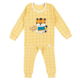 Spandex Brushed Fabric Pajamas Set-Lucky Tiger