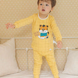 Spandex Brushed Fabric Pajamas Set-Lucky Tiger