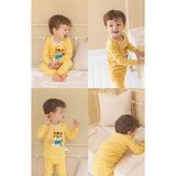 Spandex Brushed Fabric Pajamas Set-Lucky Tiger