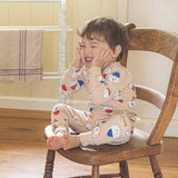 Spandex Brushed Fabric Pajamas Set-Sponge Lamb