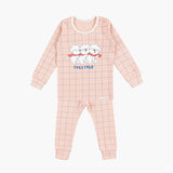 Spandex Brushed Fabric Pajamas Set-Together