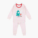 Spandex Brushed Fabric Pajamas Set-Tree