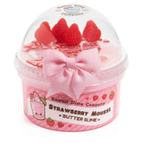 Kawaii Slime Strawberry Mousse Fluffy Butter Slime