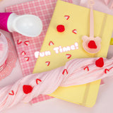 Kawaii Slime Strawberry Mousse Fluffy Butter Slime