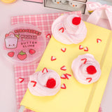 Kawaii Slime Strawberry Mousse Fluffy Butter Slime