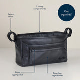 Itzy Ritzy Stroller Caddy - Handy Stroller Storage - Matte Black