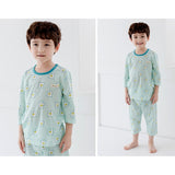 Summer Short Shirt Pajamas Set - Polar Bear Blue